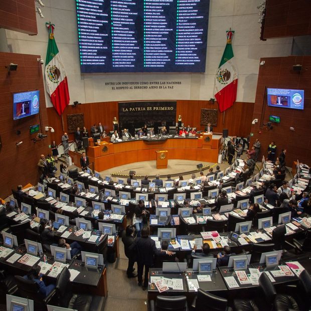 Aspecto durante Sesión en la Cámara de Senadores. Foto: Cuartoscuro/ Archivo